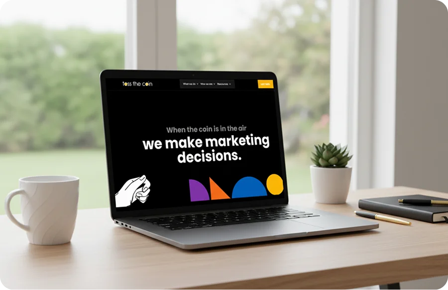 Toss the coin WordPress website design converted to HTML