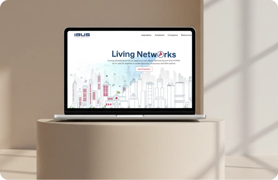 iBUS WordPress website design converted to HTML